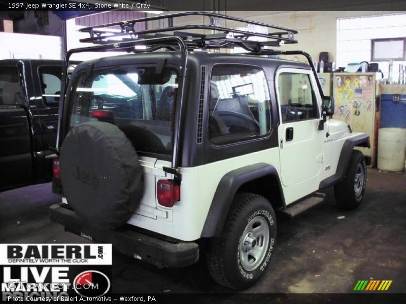 Stone White / Gray 1997 Jeep Wrangler SE 4x4