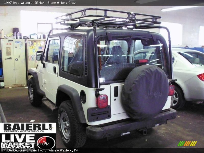 Stone White / Gray 1997 Jeep Wrangler SE 4x4