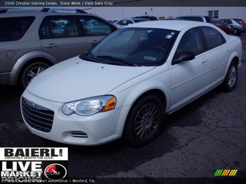 Stone White / Dark Slate Gray 2006 Chrysler Sebring Sedan