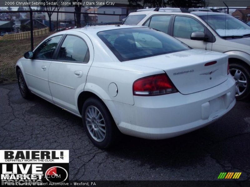 Stone White / Dark Slate Gray 2006 Chrysler Sebring Sedan