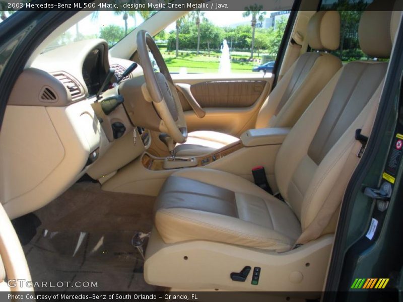 designo Mystic Green Metallic / Java 2003 Mercedes-Benz ML 500 4Matic