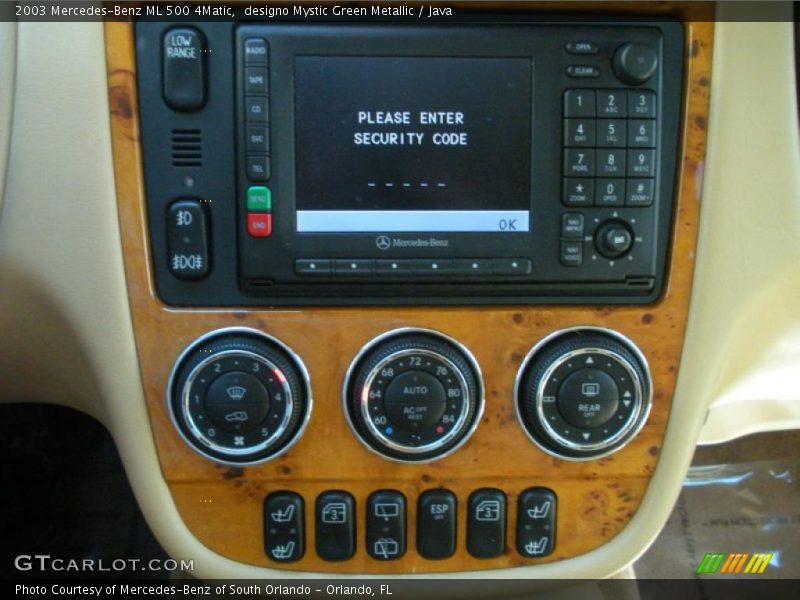 designo Mystic Green Metallic / Java 2003 Mercedes-Benz ML 500 4Matic