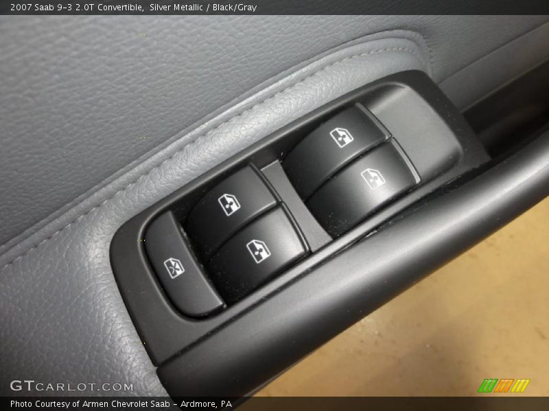 Silver Metallic / Black/Gray 2007 Saab 9-3 2.0T Convertible