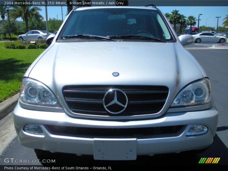 Brilliant Silver Metallic / Ash Grey 2004 Mercedes-Benz ML 350 4Matic