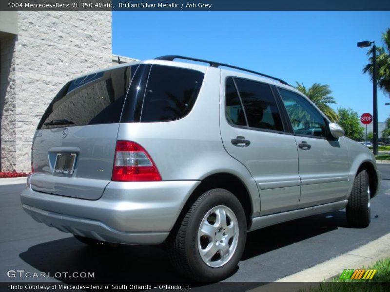 Brilliant Silver Metallic / Ash Grey 2004 Mercedes-Benz ML 350 4Matic