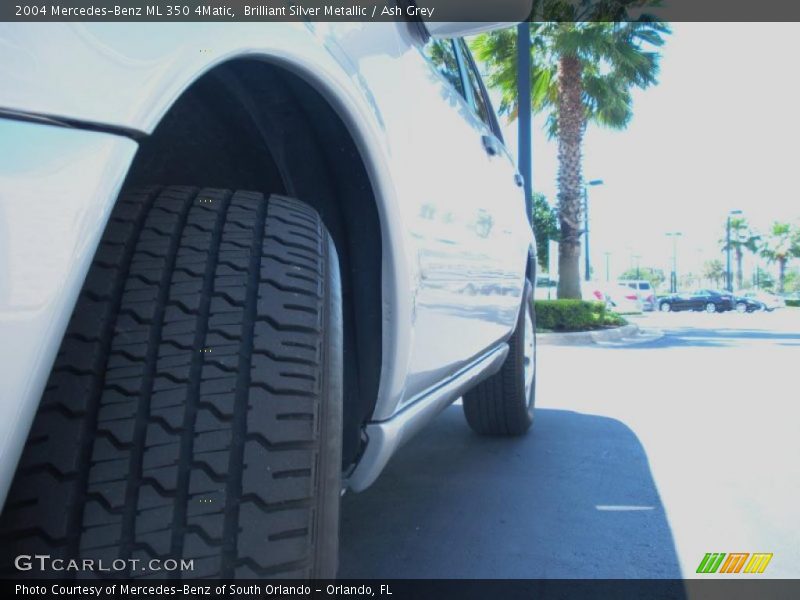 Brilliant Silver Metallic / Ash Grey 2004 Mercedes-Benz ML 350 4Matic