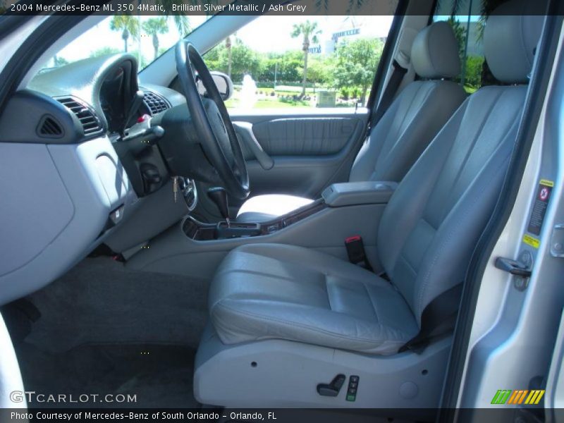 Brilliant Silver Metallic / Ash Grey 2004 Mercedes-Benz ML 350 4Matic
