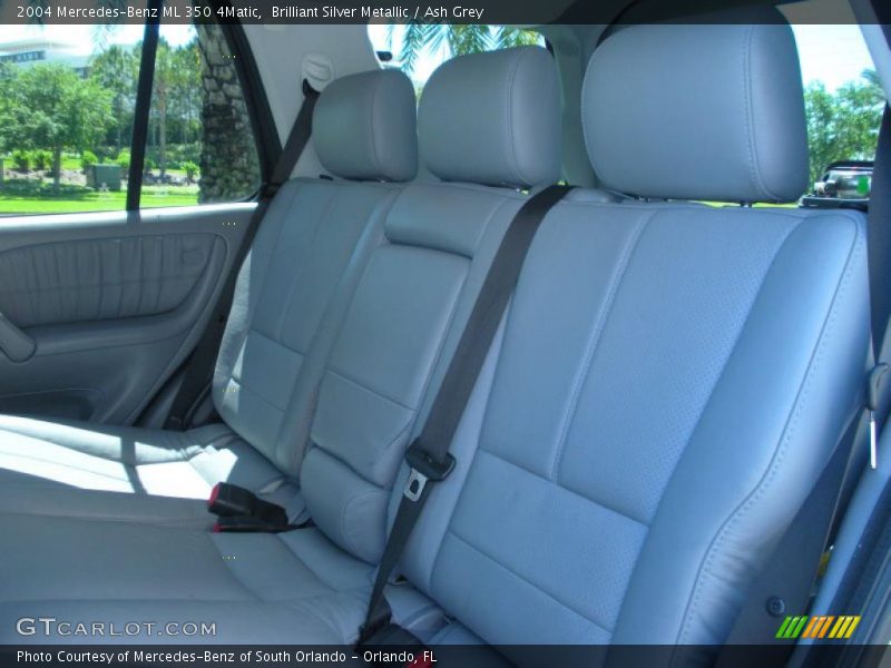 Brilliant Silver Metallic / Ash Grey 2004 Mercedes-Benz ML 350 4Matic