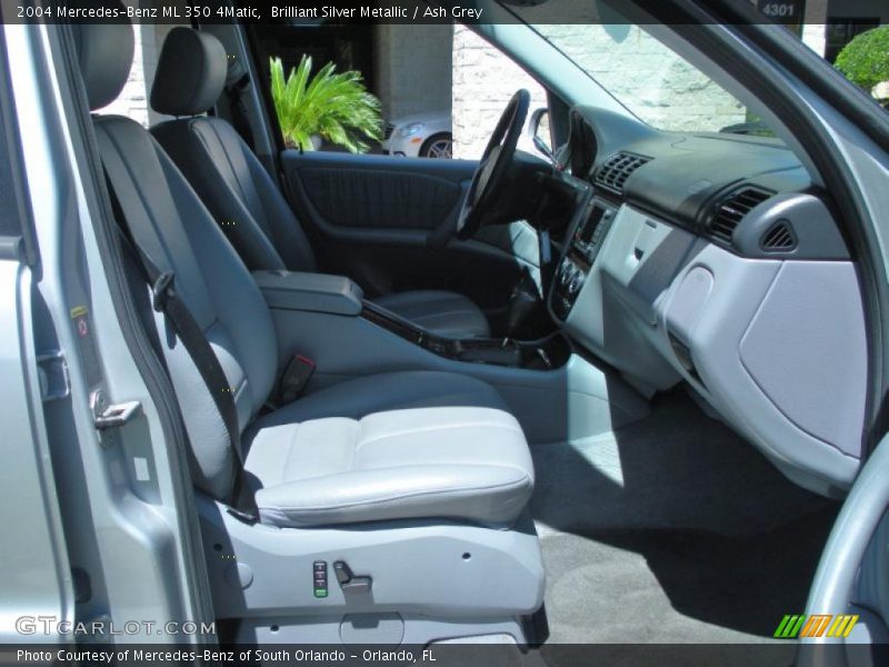 Brilliant Silver Metallic / Ash Grey 2004 Mercedes-Benz ML 350 4Matic