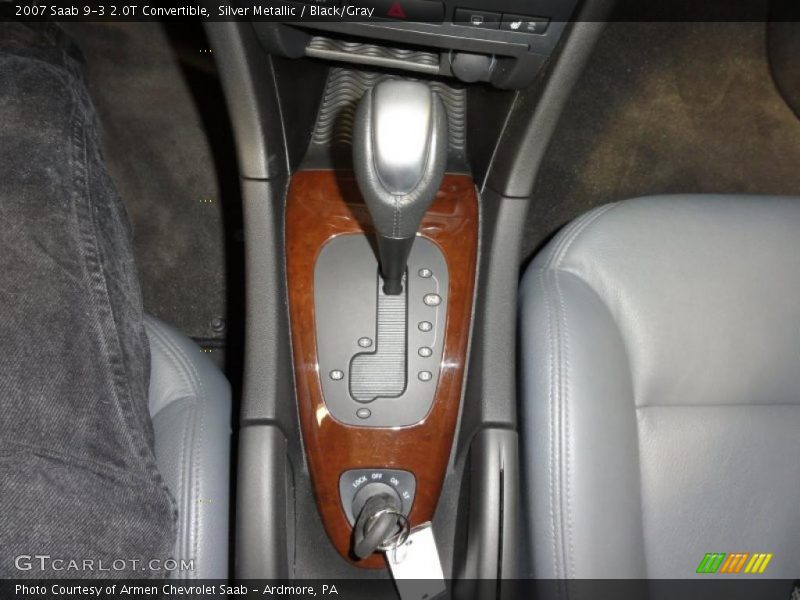 Silver Metallic / Black/Gray 2007 Saab 9-3 2.0T Convertible