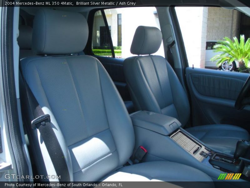 Brilliant Silver Metallic / Ash Grey 2004 Mercedes-Benz ML 350 4Matic