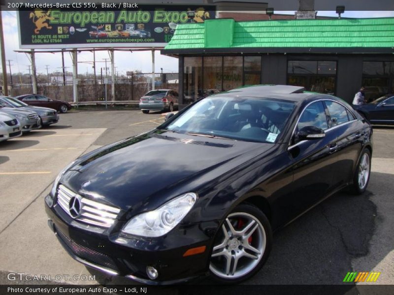 Black / Black 2007 Mercedes-Benz CLS 550