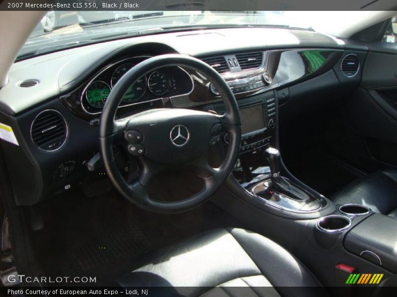 Black / Black 2007 Mercedes-Benz CLS 550