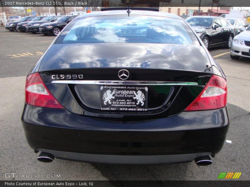Black / Black 2007 Mercedes-Benz CLS 550