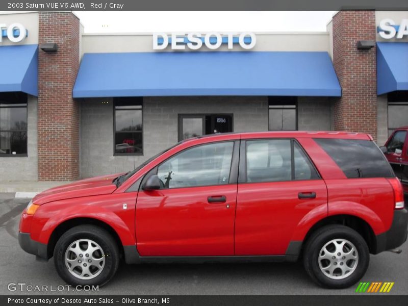 Red / Gray 2003 Saturn VUE V6 AWD