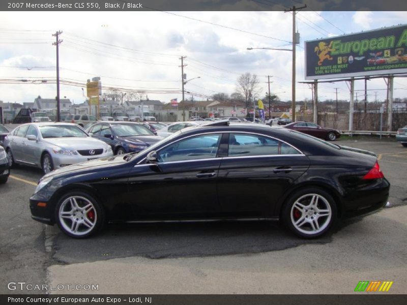 Black / Black 2007 Mercedes-Benz CLS 550