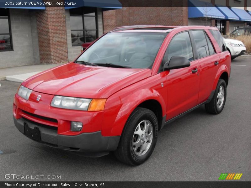 Red / Gray 2003 Saturn VUE V6 AWD