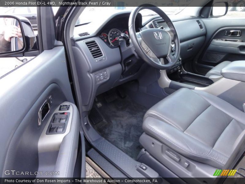 Nighthawk Black Pearl / Gray 2006 Honda Pilot EX-L 4WD