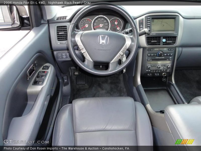 Nighthawk Black Pearl / Gray 2006 Honda Pilot EX-L 4WD