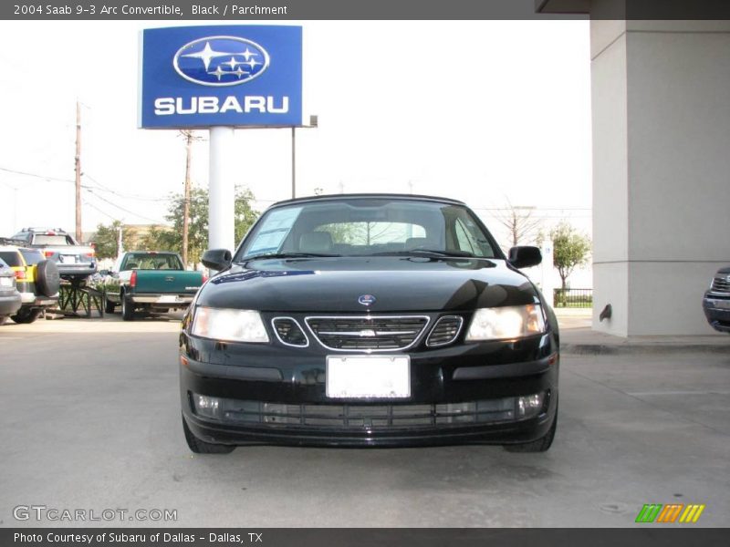 Black / Parchment 2004 Saab 9-3 Arc Convertible