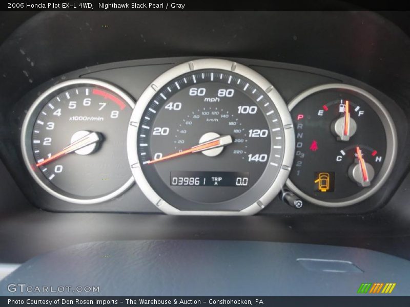 Nighthawk Black Pearl / Gray 2006 Honda Pilot EX-L 4WD