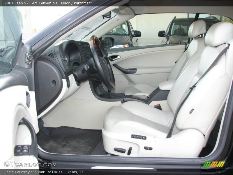 Black / Parchment 2004 Saab 9-3 Arc Convertible