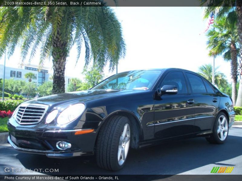 Black / Cashmere 2009 Mercedes-Benz E 350 Sedan