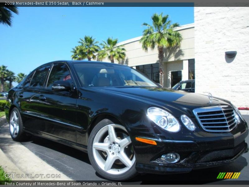 Black / Cashmere 2009 Mercedes-Benz E 350 Sedan