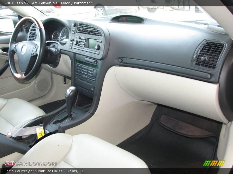 Black / Parchment 2004 Saab 9-3 Arc Convertible