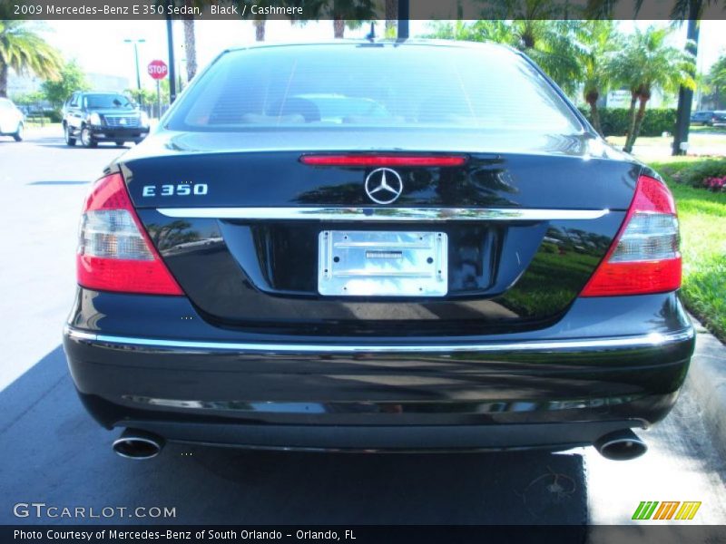 Black / Cashmere 2009 Mercedes-Benz E 350 Sedan
