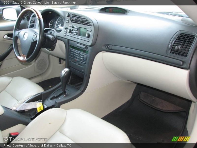 Black / Parchment 2004 Saab 9-3 Arc Convertible