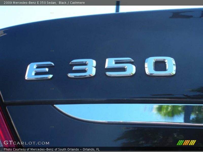 Black / Cashmere 2009 Mercedes-Benz E 350 Sedan