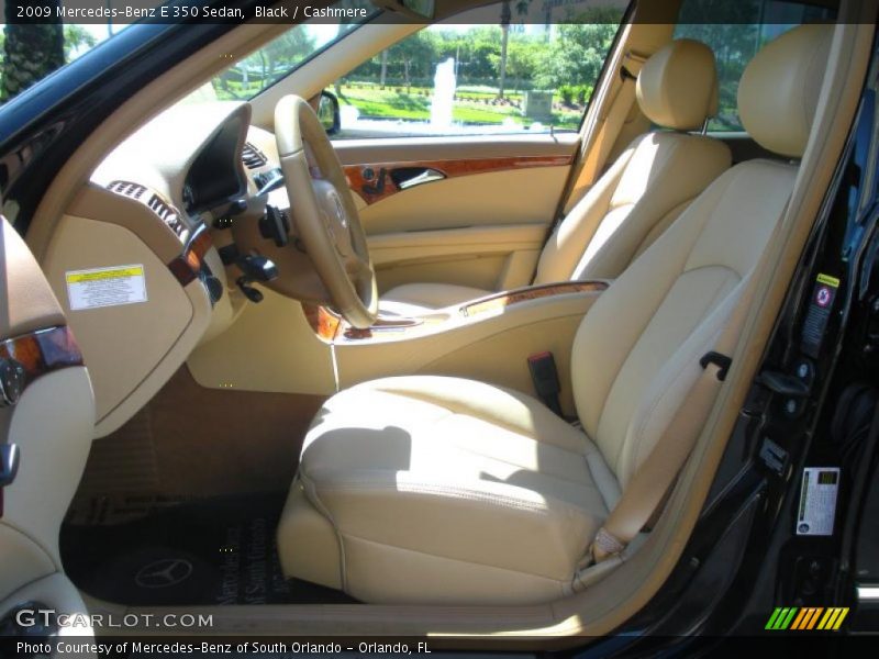 Black / Cashmere 2009 Mercedes-Benz E 350 Sedan