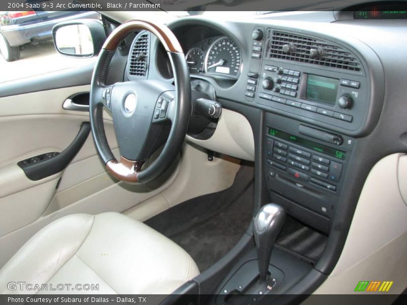 Black / Parchment 2004 Saab 9-3 Arc Convertible