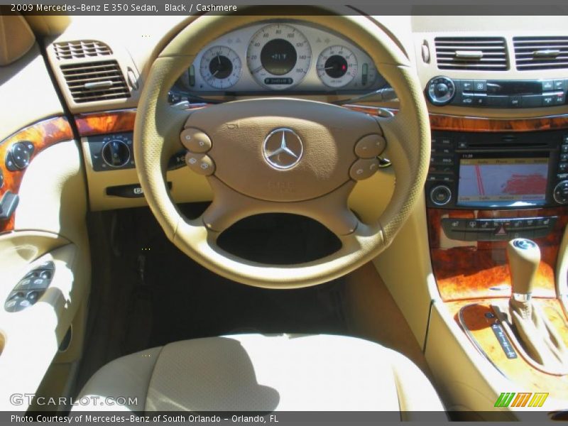 Black / Cashmere 2009 Mercedes-Benz E 350 Sedan