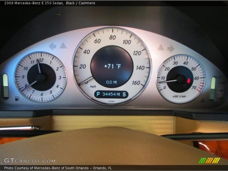 Black / Cashmere 2009 Mercedes-Benz E 350 Sedan