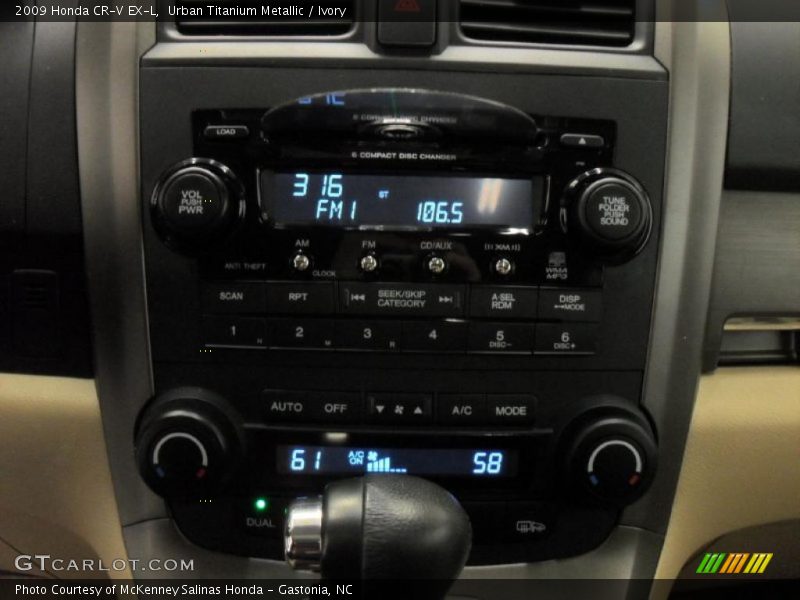 Controls of 2009 CR-V EX-L