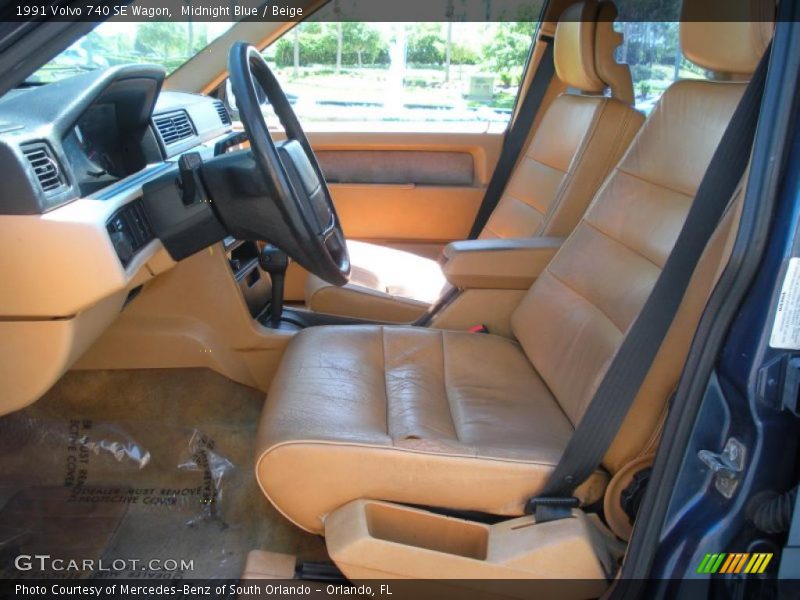  1991 740 SE Wagon Beige Interior