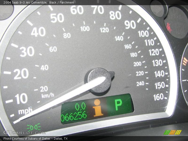 Black / Parchment 2004 Saab 9-3 Arc Convertible