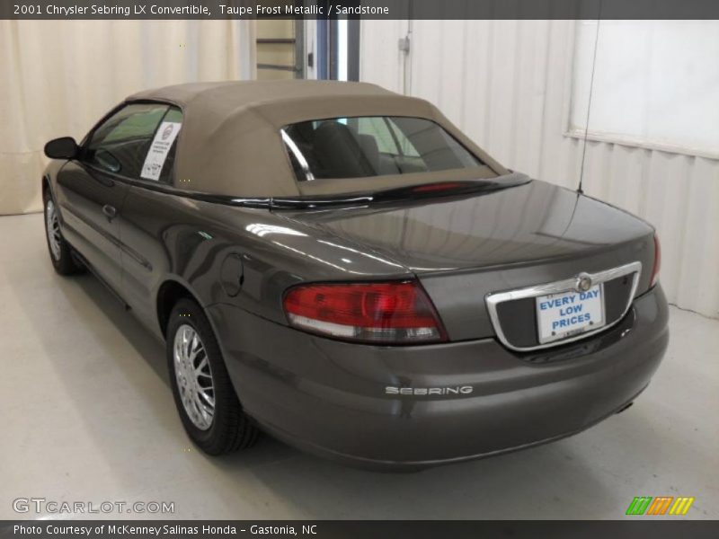 Taupe Frost Metallic / Sandstone 2001 Chrysler Sebring LX Convertible