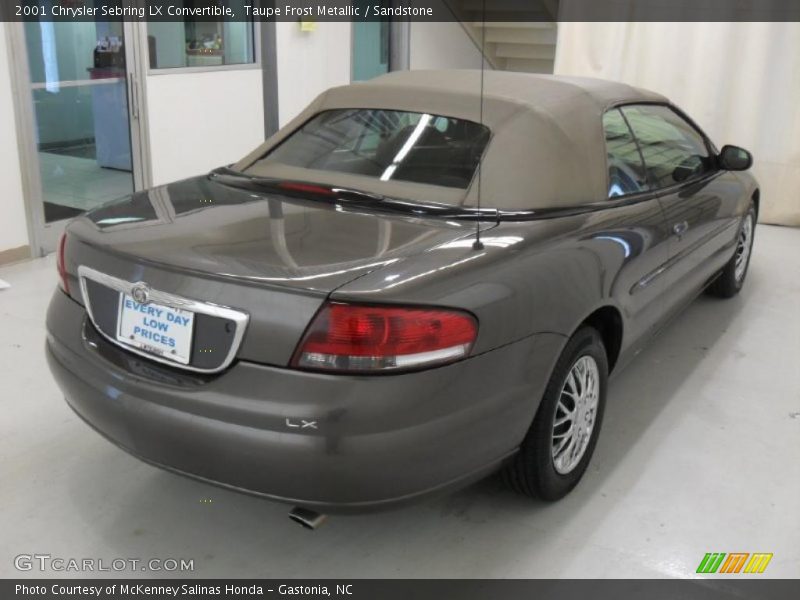 Taupe Frost Metallic / Sandstone 2001 Chrysler Sebring LX Convertible