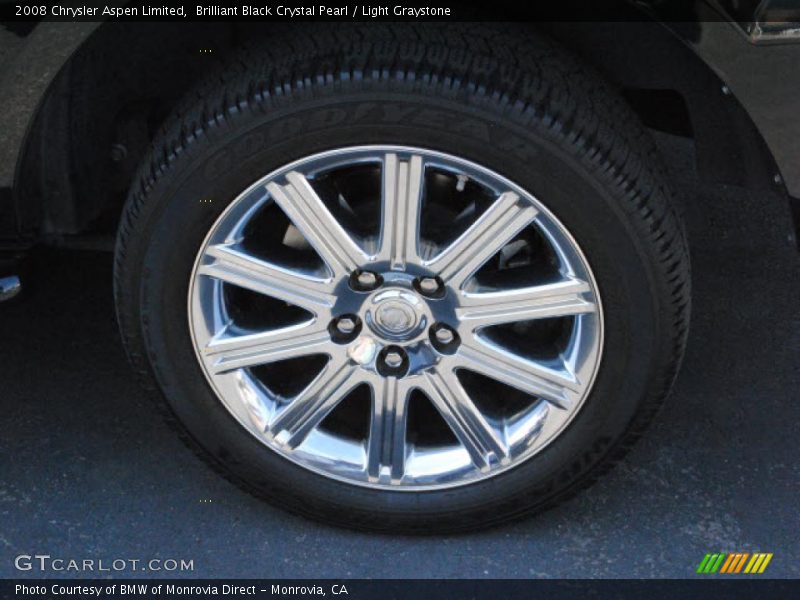 Brilliant Black Crystal Pearl / Light Graystone 2008 Chrysler Aspen Limited