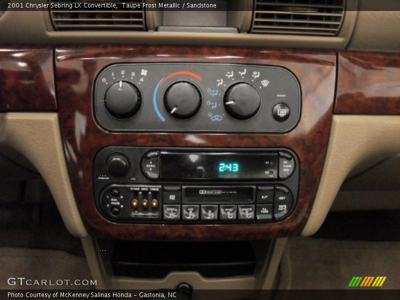 Controls of 2001 Sebring LX Convertible