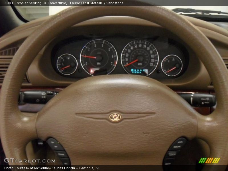 Taupe Frost Metallic / Sandstone 2001 Chrysler Sebring LX Convertible