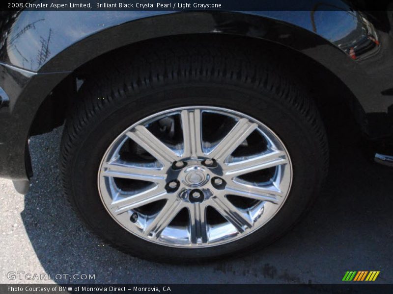 Brilliant Black Crystal Pearl / Light Graystone 2008 Chrysler Aspen Limited