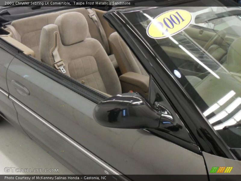 Taupe Frost Metallic / Sandstone 2001 Chrysler Sebring LX Convertible
