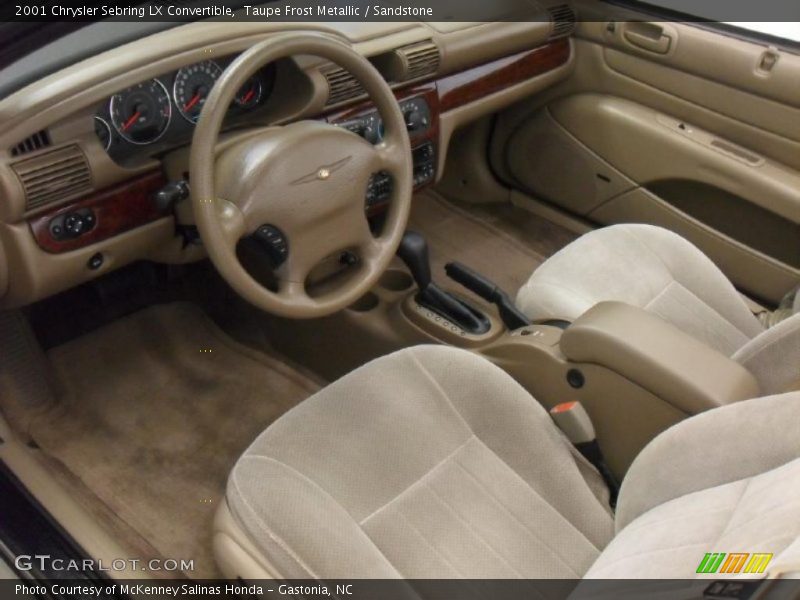 Sandstone Interior - 2001 Sebring LX Convertible 
