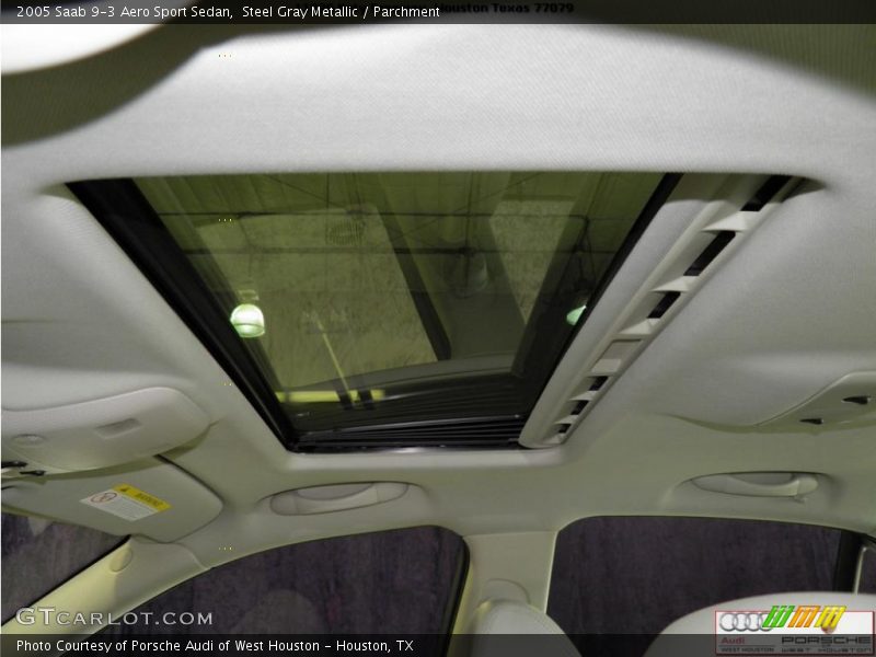 Steel Gray Metallic / Parchment 2005 Saab 9-3 Aero Sport Sedan