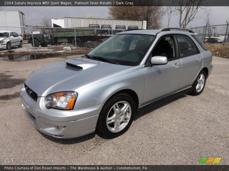 Platinum Silver Metallic / Dark Gray 2004 Subaru Impreza WRX Sport Wagon