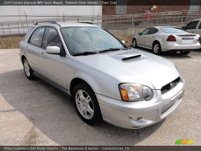 Platinum Silver Metallic / Dark Gray 2004 Subaru Impreza WRX Sport Wagon